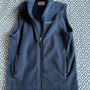 Colombia navy fleece vest, kids size XS (6-7)